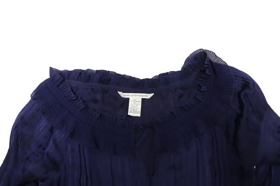 Neues Akkordeonkleid von Diane von Furstenberg aus blauem Polyester - Image 6