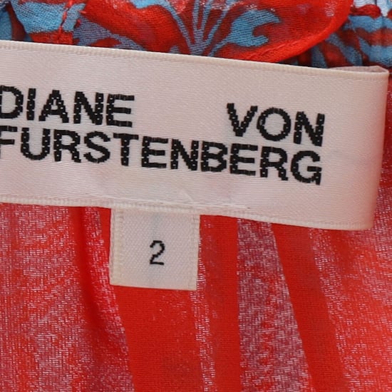 Diane Von Furstenberg – Bedrucktes Midikleid mit Rüschen aus roter Seide - Image 4