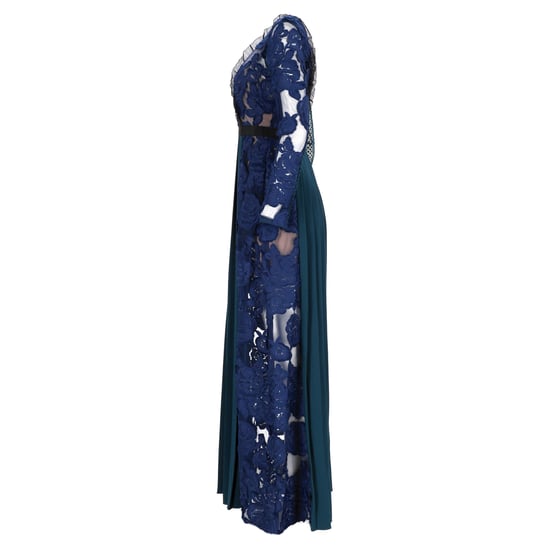 Self-Portrait Thea Maxikleid aus Spitze in blauem Polyester - Image 2
