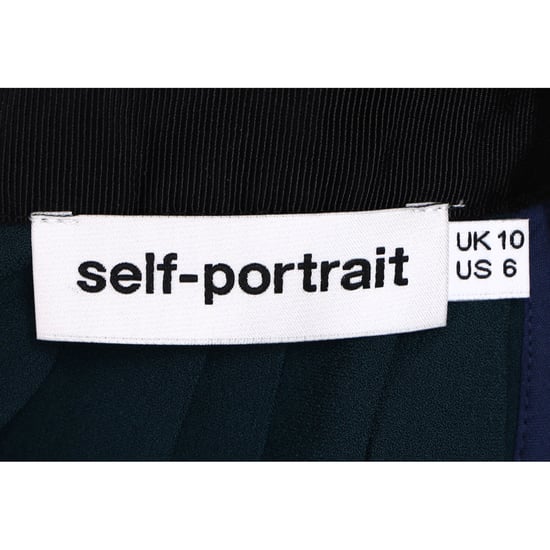 Self-Portrait Thea Maxikleid aus Spitze in blauem Polyester - Image 4