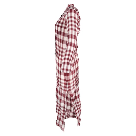 Theory Pre-owned Kariertes Hemdkleid aus Baumwolle - Rot - Image 2