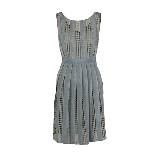 Moschino – Günstiges und schickes Jacquard- und Spitzenkleid aus den 2000er-Jahren - Image 1