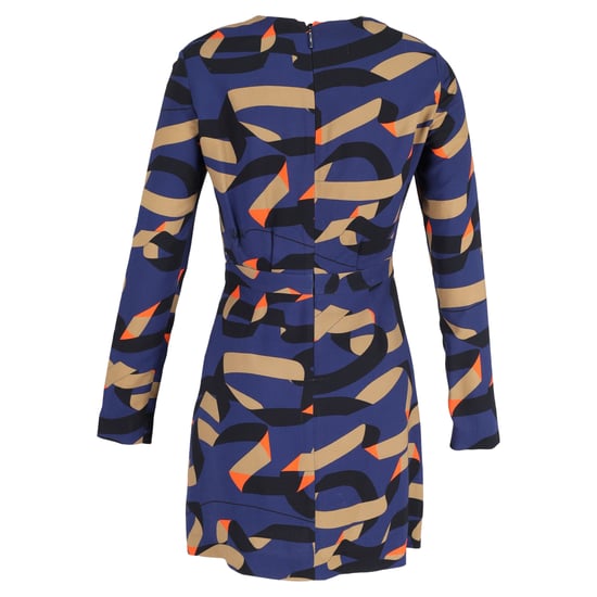 MSGM Minikleid mit Print aus blauem Polyester - Image 3