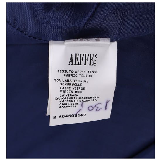 Ärmelloses Etuikleid von Alberta Ferretti in Colorblock-Optik aus blauer Wolle - Image 6