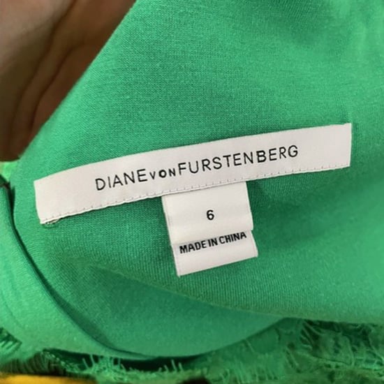 Diane von Furstenberg Zarita Langarm-Spitzenkleid aus grünem Viskose - Image 3