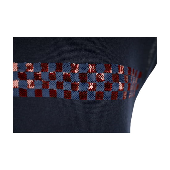 Louis Vuitton – Marineblaues Wollkleid mit Paillettendetails – 10er - Image 3