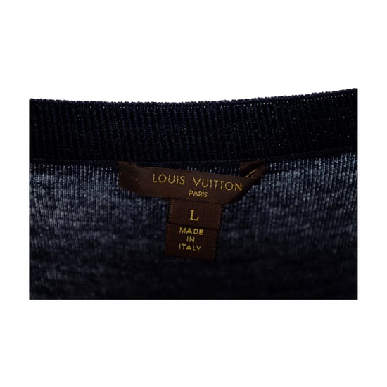 Louis Vuitton – Marineblaues Wollkleid mit Paillettendetails – 10er - Image 6