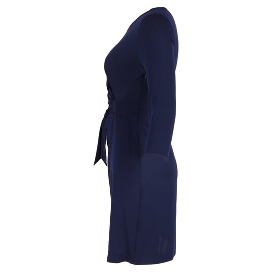 Diane von Furstenberg Minikleid mit Schleife in der Taille aus marineblauem Polyester - Image 2