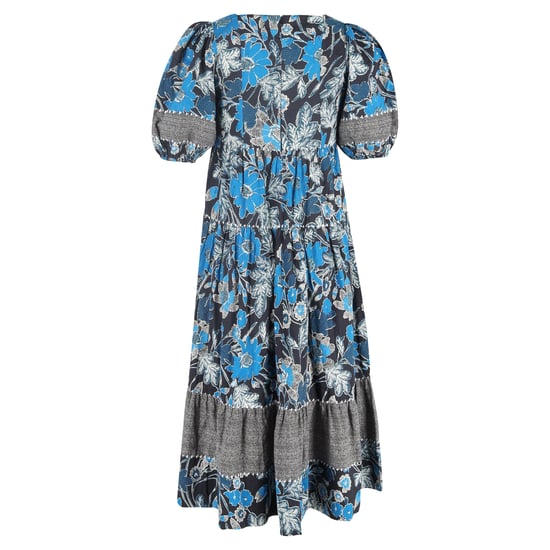 Ulla Johnson Nora Midi-Stufenkleid mit Blumenmuster aus blauer Baumwolle - Image 3