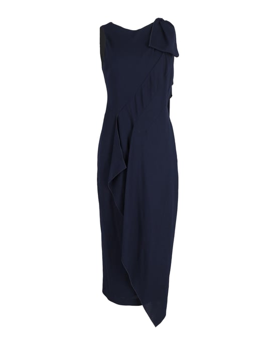 Roland Mouret Midikleid aus marineblauem Polyester - Image 1