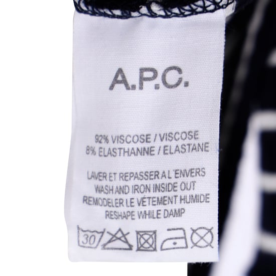 Gestreiftes Minikleid von A.P.C. aus marineblauer Viskose - Image 5