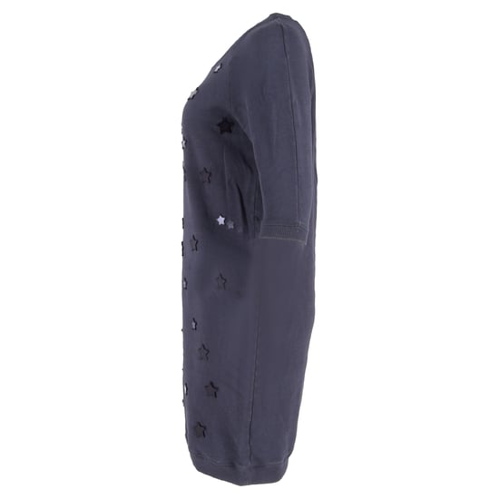 Mini-T-Shirt-Kleid von Mulberry mit Sternenverzierungen aus marineblauer Baumwolle - Image 2