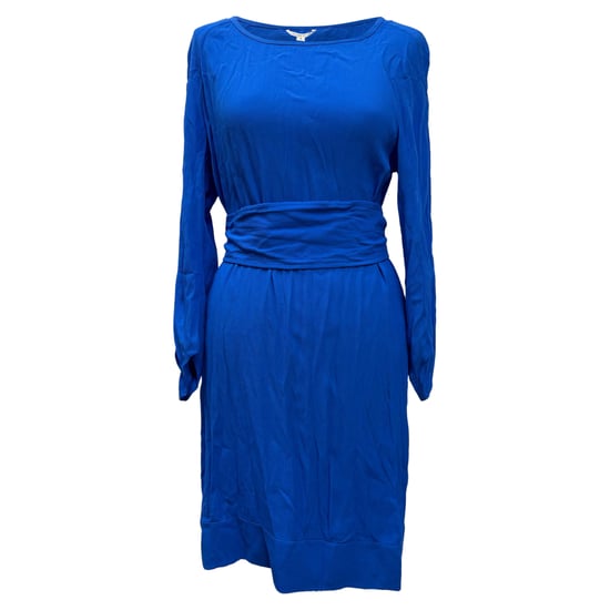 Diane von Furstenberg knielanges Kleid aus blauer Seide - Image 1