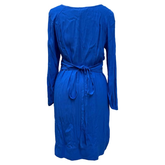 Diane von Furstenberg knielanges Kleid aus blauer Seide - Image 3