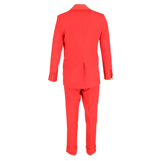Joseph Einreiher-Blazer und Hosen-Set aus rotem Polyester - Image 3