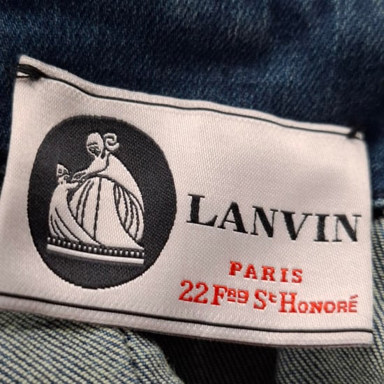 Lanvin Minikleid mit einem Schulterträger aus blauem Denim - Image 3