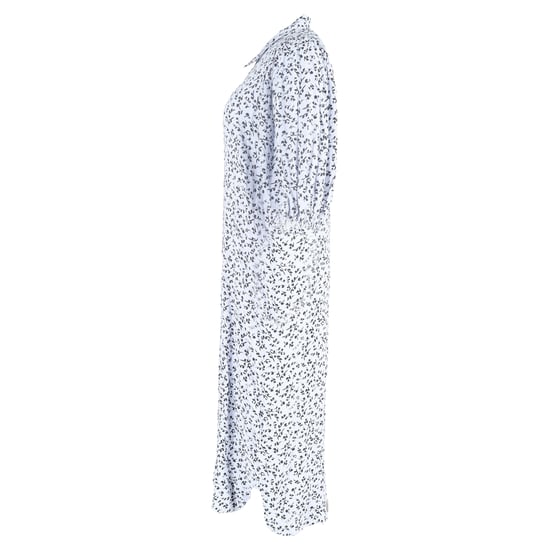 Ganni bedrucktes Crêpe-Midi-Hemdkleid in Hellblauer Viskose - Image 2
