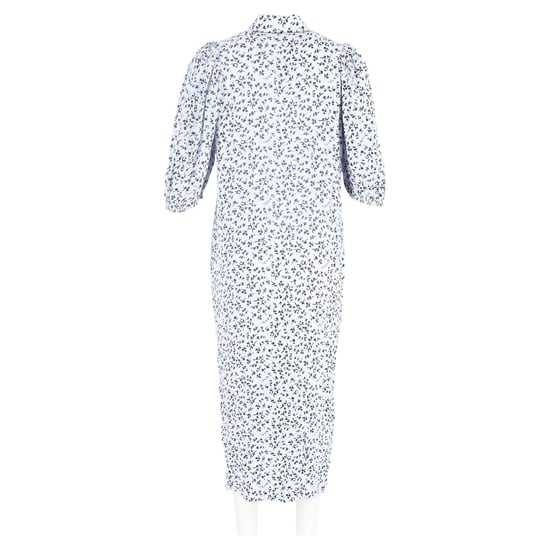 Ganni bedrucktes Crêpe-Midi-Hemdkleid in Hellblauer Viskose - Image 3