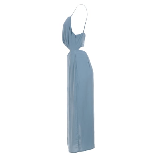 Reformation Midikleid mit eckigem Ausschnitt in hellblauer Viskose - Image 2