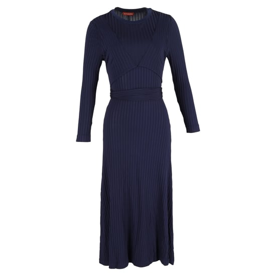 Altuzarra Masika Rippen-Midikleid aus marineblauem Polyester - Image 1