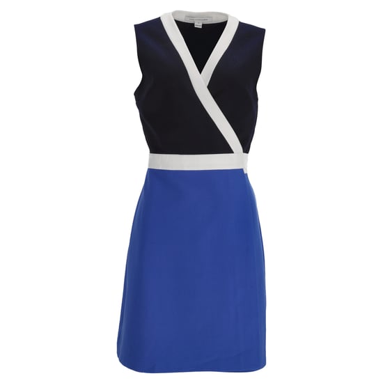 Diane Von Furstenberg – Gracie Bow – Wickel-Minikleid aus blauer Viskose - Image 1