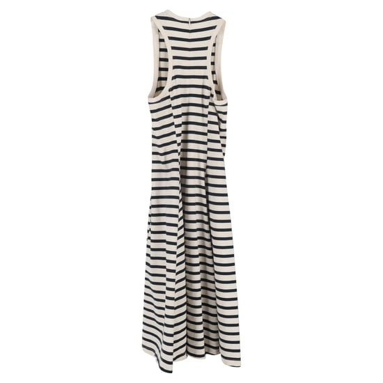 T Alexander McQueen Strickkleid mit Streifenmuster, Midi-Länge, aus blauer Wolle - Image 2