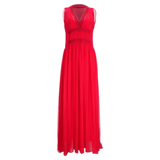 Philosophy di Lorenzo Serafini – Maxikleid mit Häkelbesatz aus rotem Polyester - Image 1