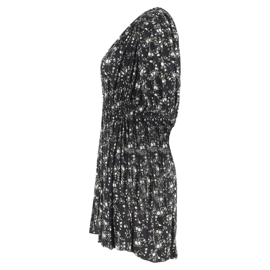Ganni Minikleid aus bedrucktem Crêpe in Grün - Image 2
