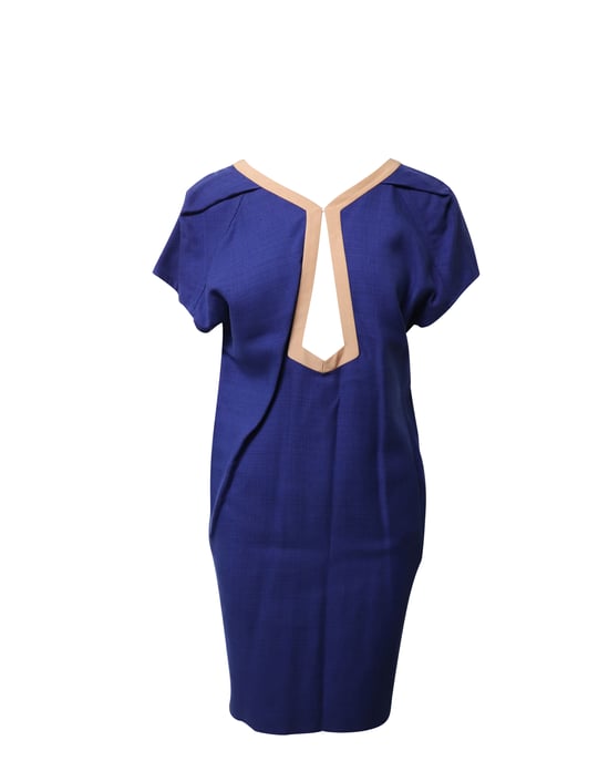 Balenciaga Cut-Out-Kleid aus blauem Viskose - Image 1
