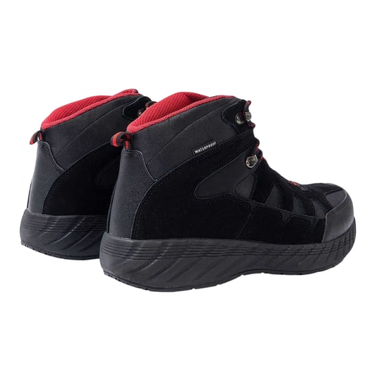 Donnay - Wanderstiefel für Herren, Wildleder, Wasserfest (Schwarz/Rot) - Image 2