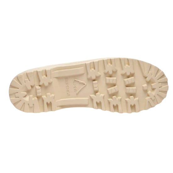 Superga - "2341 Alpina" Stiefel für Damen, Canvas, Plattform-Absatz (Rau Beige) - Image 4
