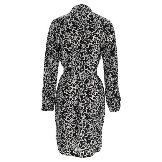 Diane Von Furstenberg Bedrucktes Mini-Hemdkleid aus schwarzer Seide - Image 3
