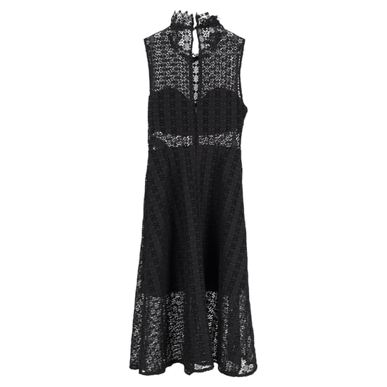 Sandro Paris Alisa Häkel-Midikleid aus schwarzem Polyester - Image 2