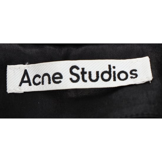 Acne Studios Midikleid aus schwarzem Triacetat, gerafft - Image 4