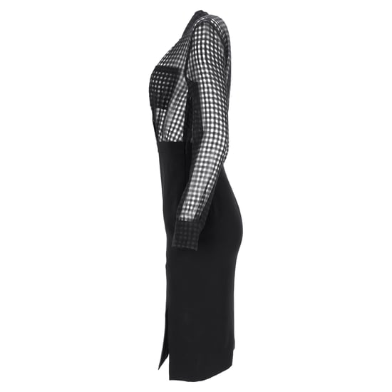 Altuzarra Ludovicio Gingham Midikleid aus schwarzer Baumwolle - Image 2