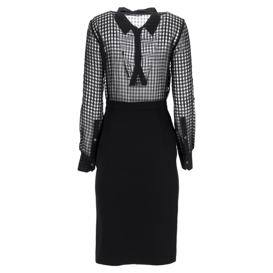 Altuzarra Ludovicio Gingham Midikleid aus schwarzer Baumwolle - Image 3