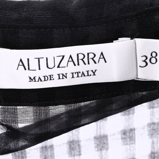 Altuzarra Ludovicio Gingham Midikleid aus schwarzer Baumwolle - Image 4
