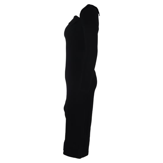 Oscar de la Renta Drapiertes Crêpe-Midikleid aus schwarzer Wolle - Image 2