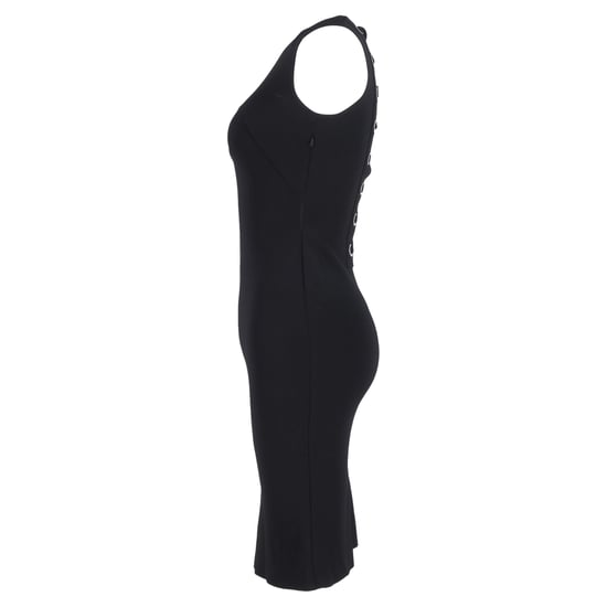 Givenchy Midi-Kleid mit Spitzendetail am Rücken aus schwarzer Viskose - Image 2