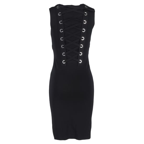 Givenchy Midi-Kleid mit Spitzendetail am Rücken aus schwarzer Viskose - Image 3