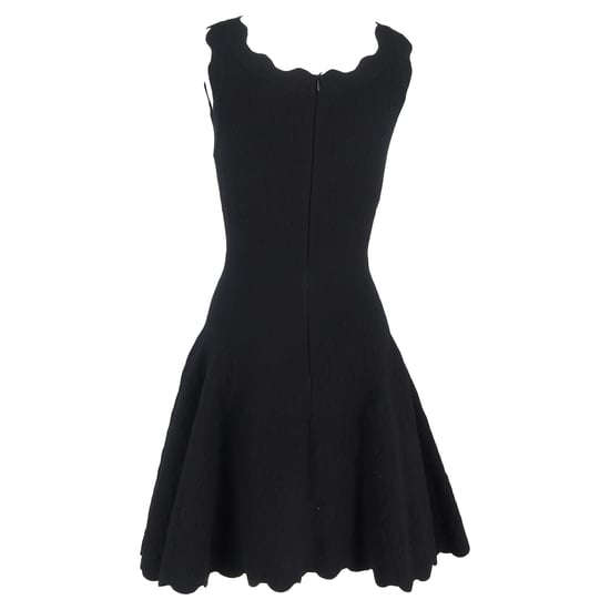 Alaïa Minikleid mit Muschelsaum aus schwarzer Wolle - Image 3