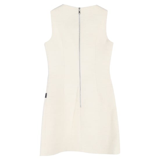 Louis Vuitton Pre-owned Minikleid aus Baumwolle mit Perlen-, Nieten- und Kettenverzierung - Ecru - Image 2