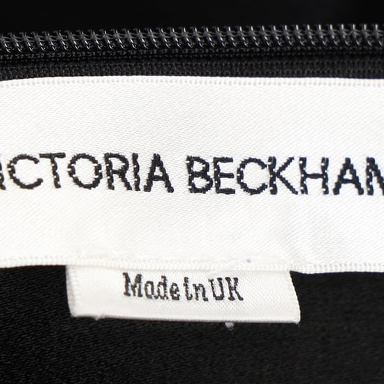 Victoria Beckham Midikleid mit Spitzeneinsatz und Gürtel aus schwarzer Viskose - Image 4
