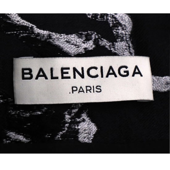 Balenciaga Mini-Shiftkleid mit Jacquard-Print aus schwarzer Baumwolle - Image 3