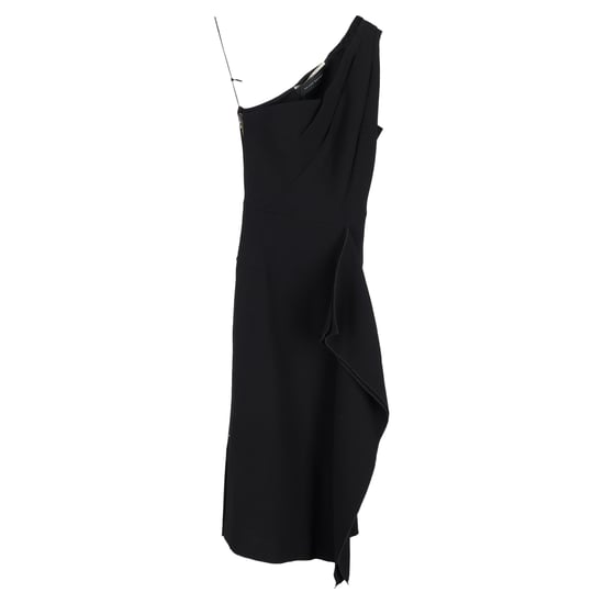 Roland Mouret Vestido Rivoli Midikleid aus schwarzer Viskose - Image 1
