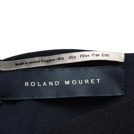 Roland Mouret Vestido Rivoli Midikleid aus schwarzer Viskose - Image 3