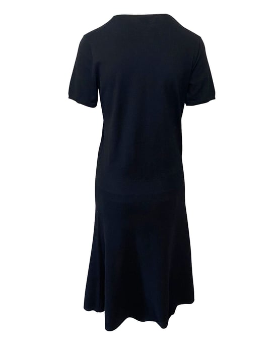Theory Pre-owned T-Shirt-Midi-Kleid aus Wolle - Schwarz - Image 3
