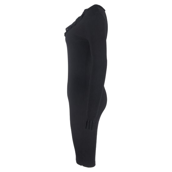 Joseph geripptes Midikleid mit Rüschen aus schwarzer Wolle - Image 2