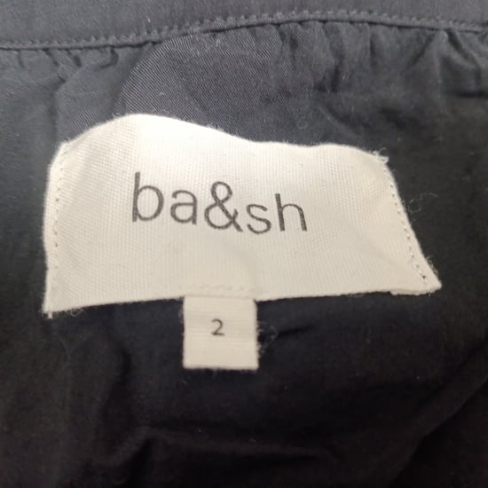 Ba&Sh Ulla Midikleid mit V-Ausschnitt aus schwarzer Viskose - Image 5