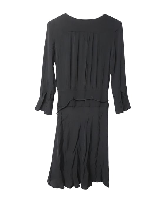 Ba&sh Langarm-Midikleid aus schwarzer Viskose - Image 4